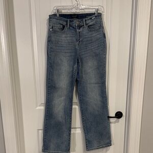 Judy Blue Classic Straight Leg Jeans - Medium Blue